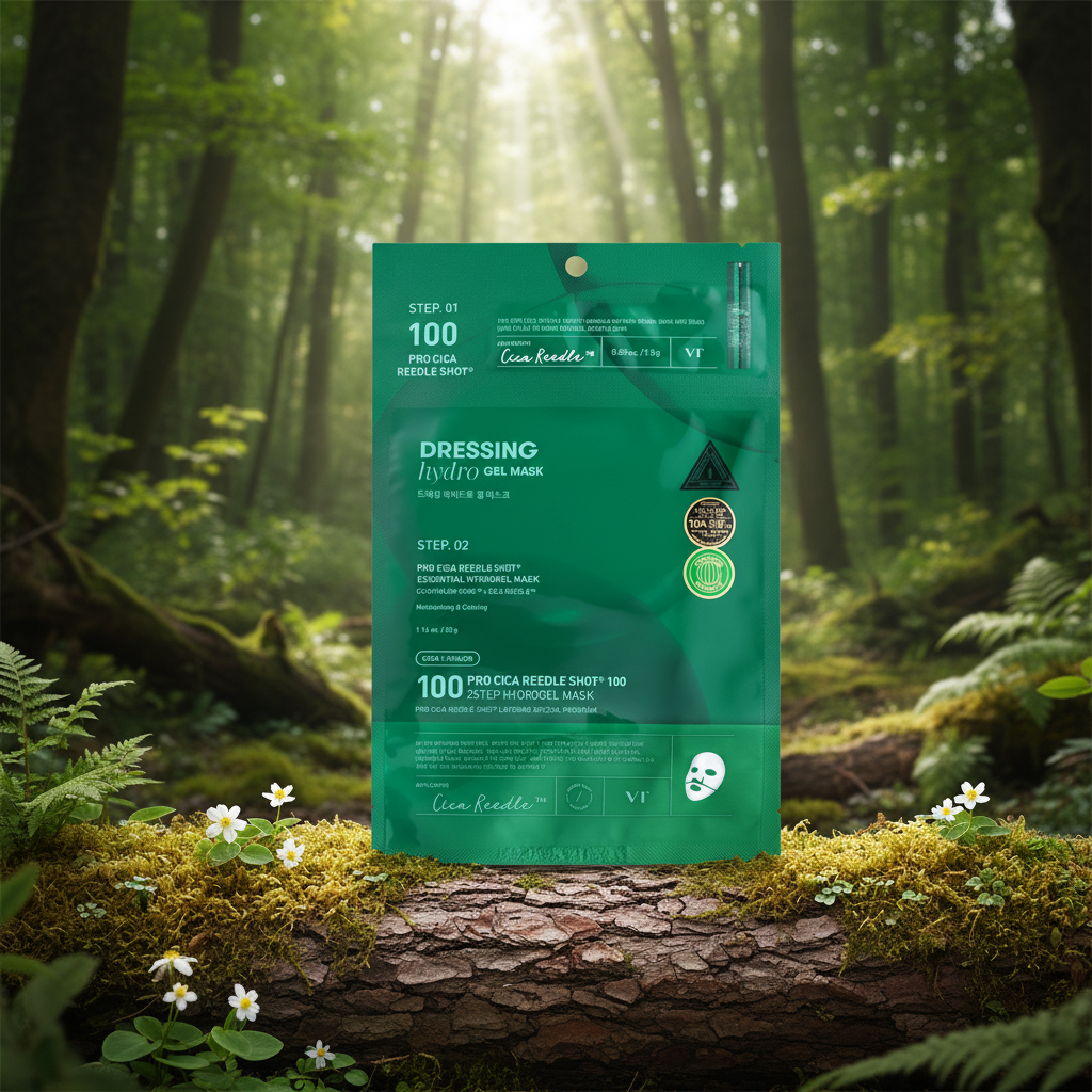 VT - Pro Cica Reedle Shot 100 2 Step Hydrogel Mask - Zklidňující regenerační hydrogelová maska