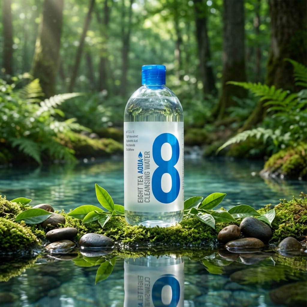 B.O.M. - Eight Tea Aqua Cleansing Water - Hydratační čisticí pleťová voda - 500 ml