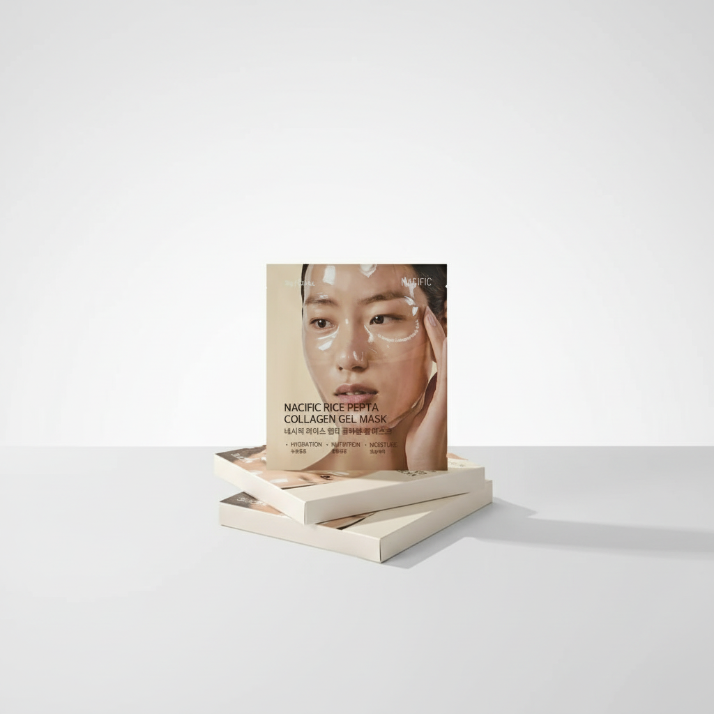 NACIFIC - Rice Pepta Collagen Gel Mask - Gelová pleťová maska s rýžovým extraktem, peptidy a kolagenem - 35 g