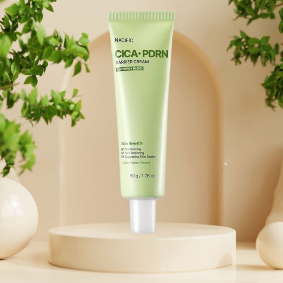 NACIFIC - Cica PDRN Barrier Cream - Regenerační krém s Cica a PDRN pro posílení kožní bariéry - 50 g