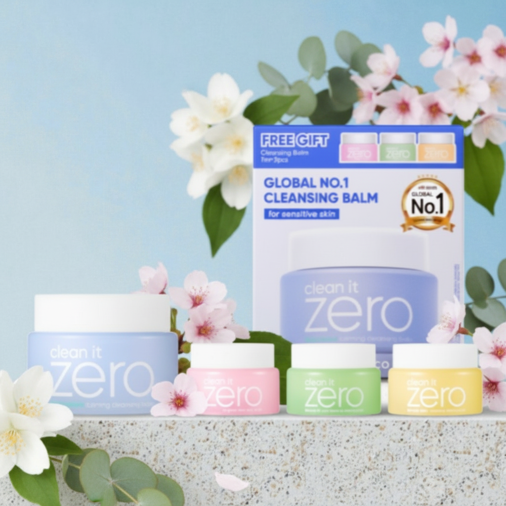 Banila Co - Clean It Zero Cleansing Balm Calming SET - Odličovací balzám pro citlivou pokožku SET - 100 ml + 3*7ml