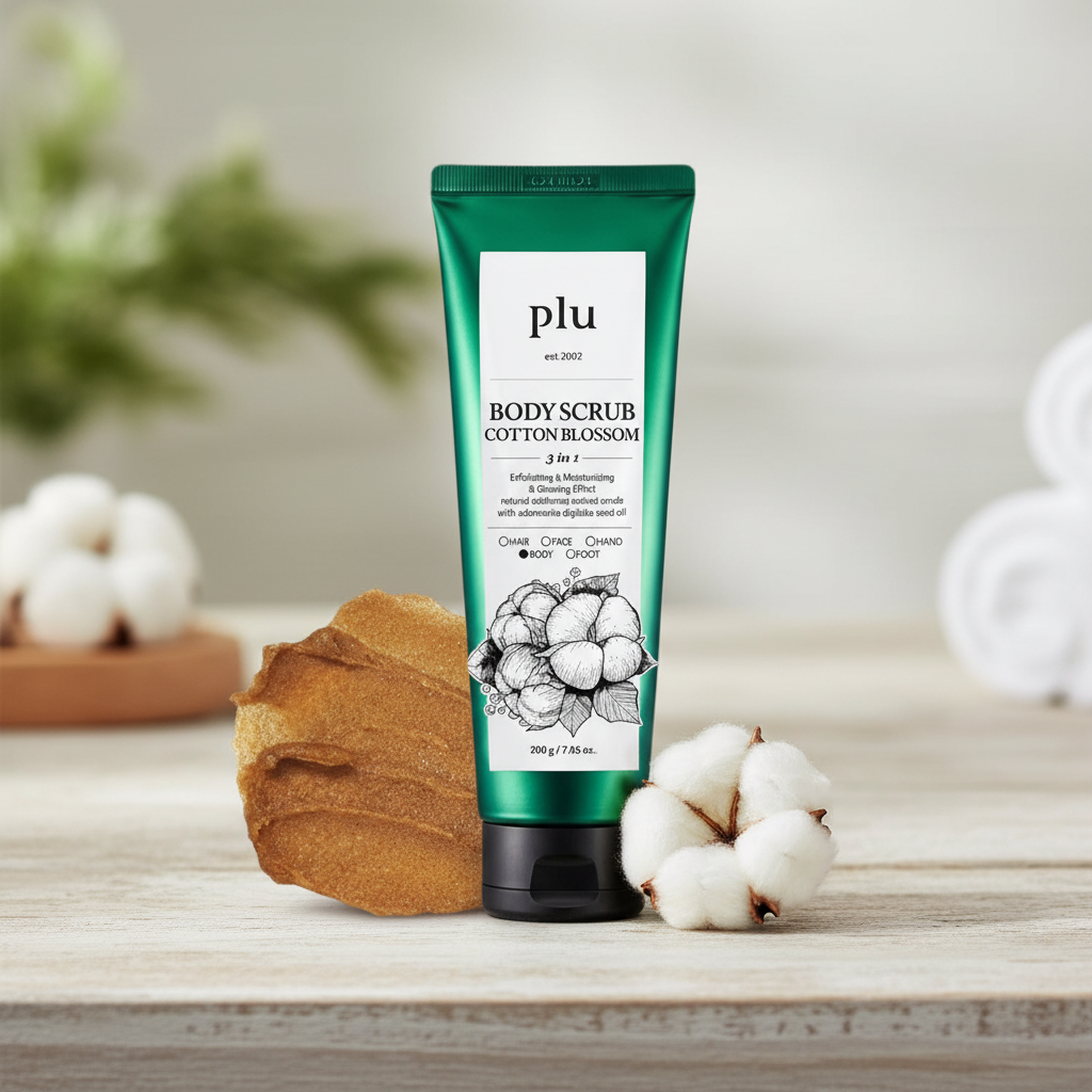 PLU - Body Scrub Cotton Blossom - Tělový peeling Cotton Blossom - 200 g
