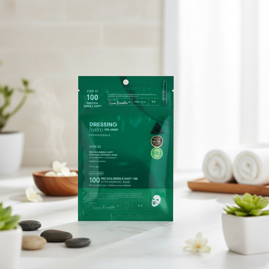 VT - Pro Cica Reedle Shot 100 2 Step Hydrogel Mask - Zklidňující regenerační hydrogelová maska