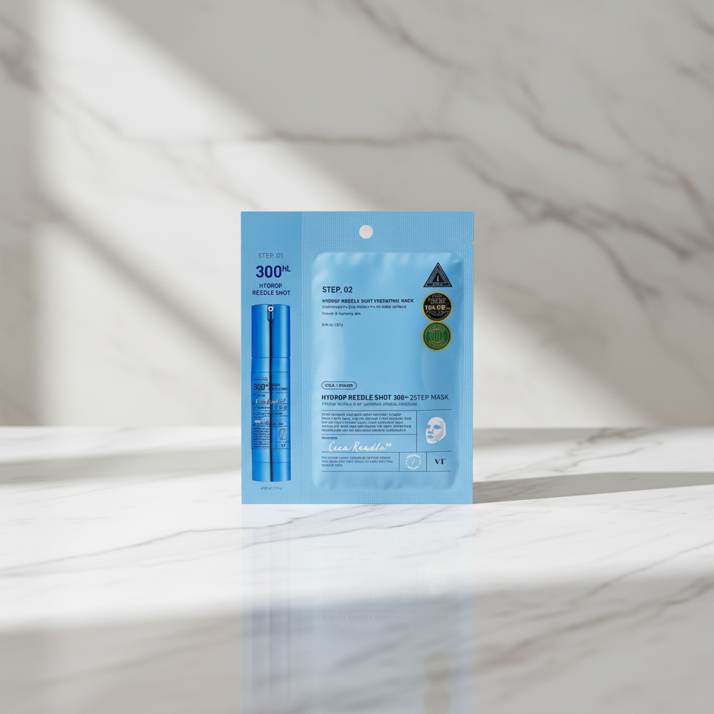 VT - Hydrop Reedle Shot 300hl 2 Step Hydrogel Mask - Hydratační hydrogelová maska - 27 g + 1,5 g