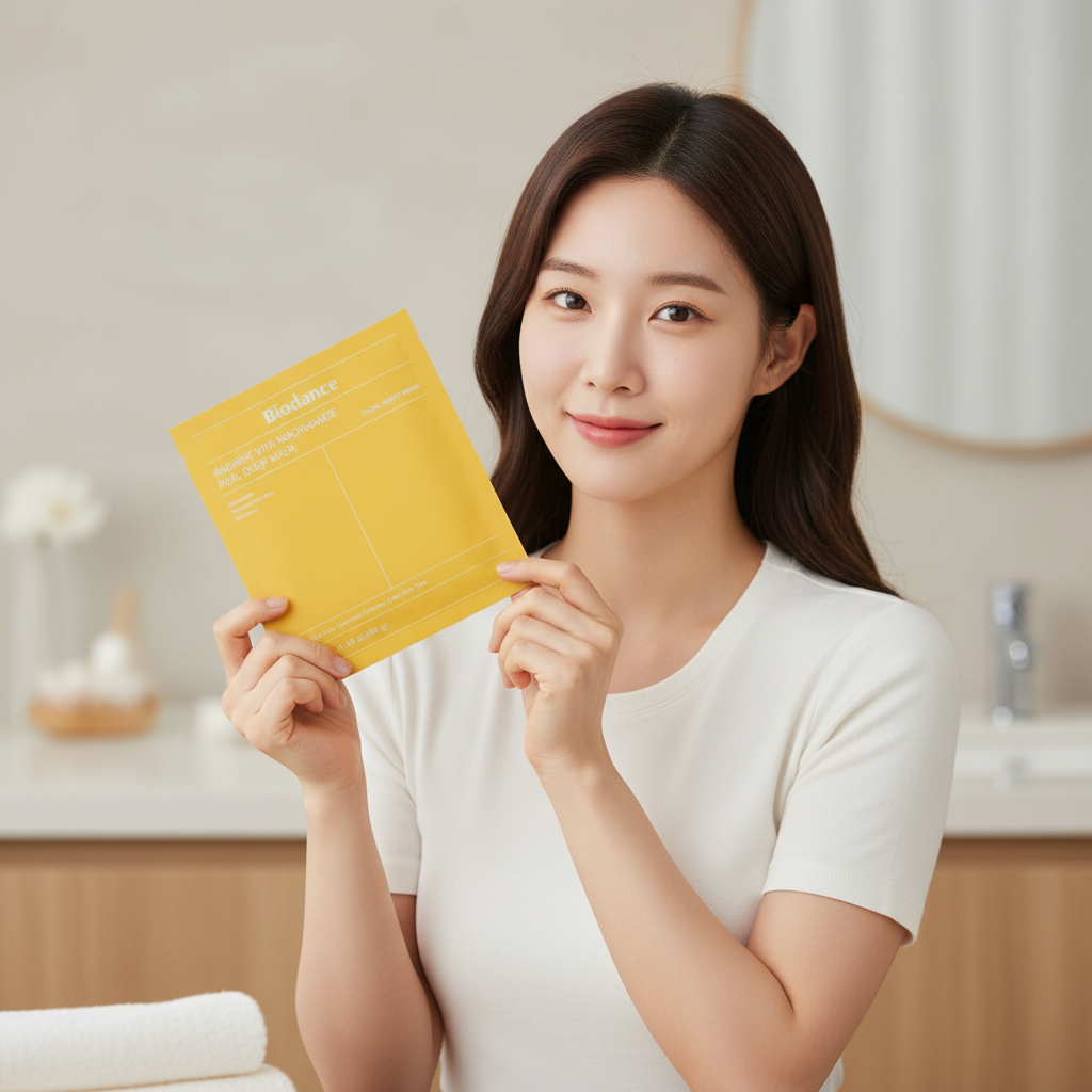 BIODANCE - Radiant Vita Niacinamide Real Deep Mask - Rozjasňující hydrogelová maska - 34 g