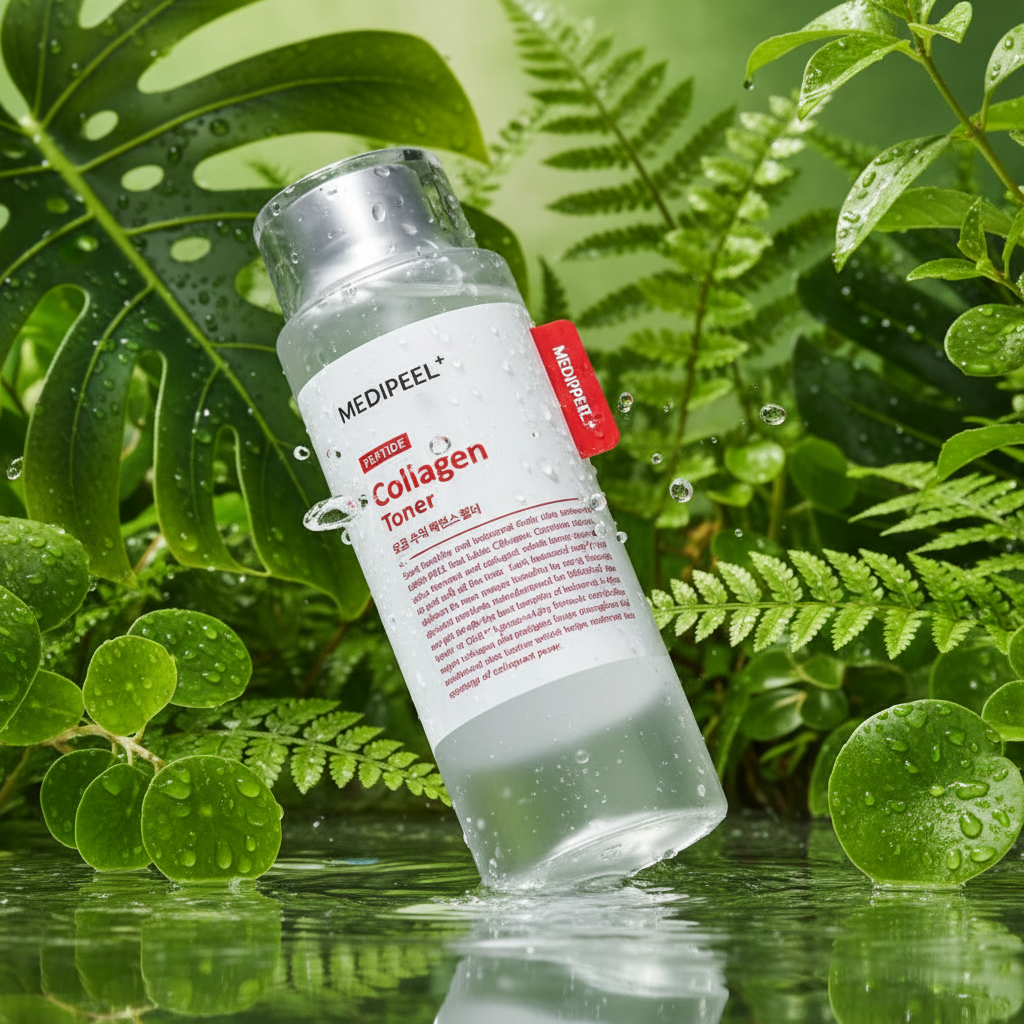 MEDI-PEEL - Red Lacto Collagen Soothing Essence Toner - Kolagenový zjemňující toner - 200 ml