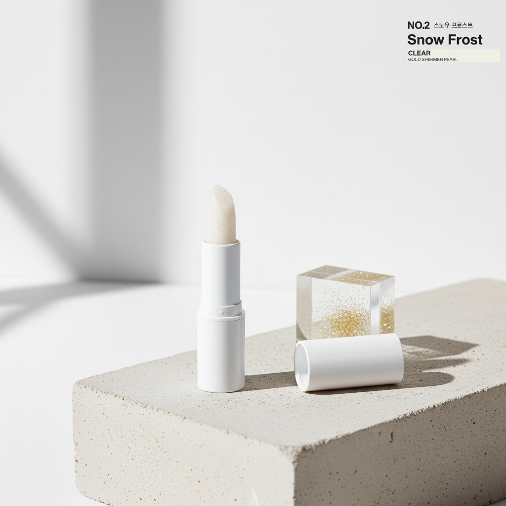 UNLEASHIA - Glacier Vegan Lip Balm - Veganský balzám na rty v odstínu SNOW FROST - 19 g