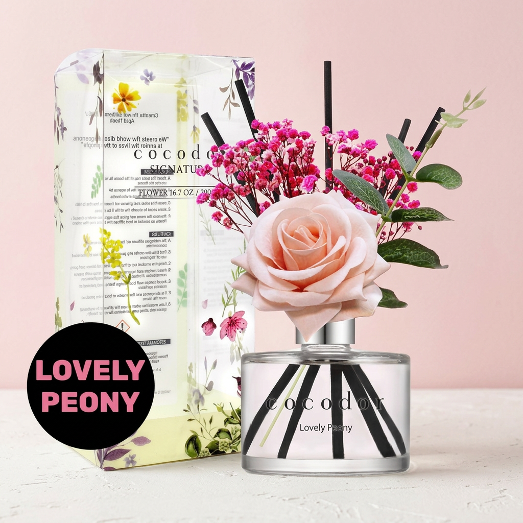 COCODOR - Rose Diffuser Lovely Peony - Difuzér s vůní rozkvetlé pivoňky - 200 ml