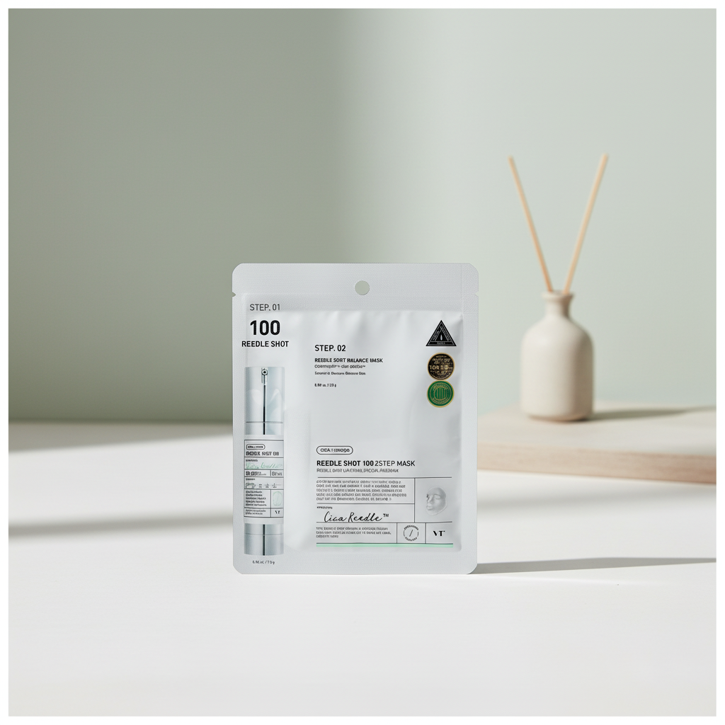 VT - Reedle Shot 100 2 Step Mask - Dvoufázová pleťová maska s mikrojehličkami - 25 g,1,5 g