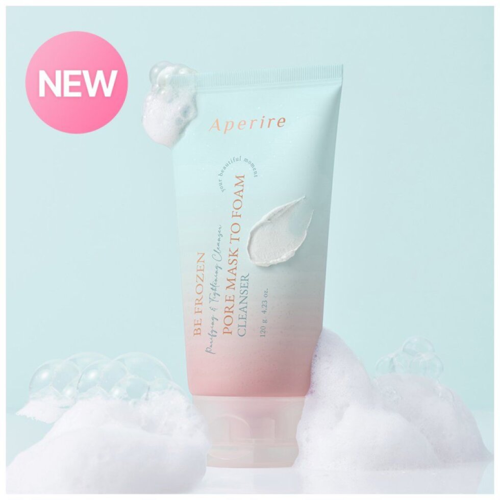 APERIRE - Be Frozen Pore Mask To Foam Cleanser - Čisticí pěnový cleanser na póry pro čistou pleť - 120 g
