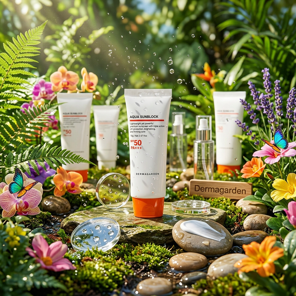 DERMAGARDEN - Aqua Sunblock SPF50 PA+++ - Hydratační opalovací krém - 70 g
