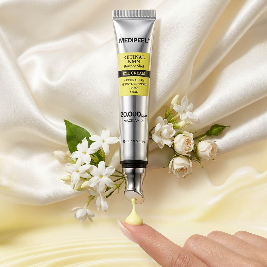 MEDI-PEEL- Retinal NMN Bounce Shot Eye Cream - Oční krém pro pružnost a vyhlazení pleti s retinalem a NMN - 15 ml