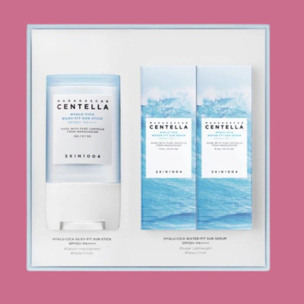 SKIN1004 - Madagascar Centella Hyalu-Cica Sensational Kit - Sada oblíbených produktů na opalování - 20 g/ 2x15 ml