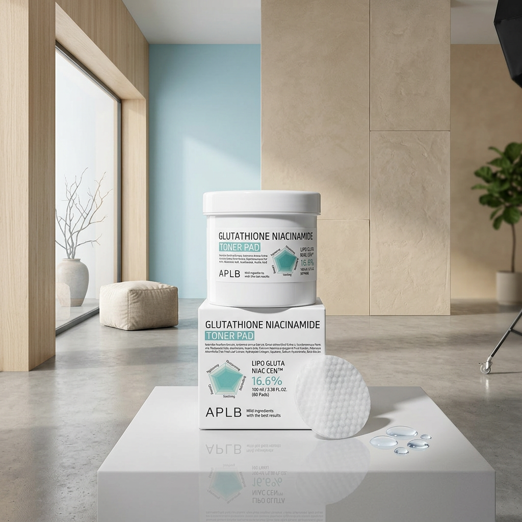 APLB - Glutathione Niacinamide Toner Pad - Rozjasňující tonerové tamponky - 60 ks/100 ml