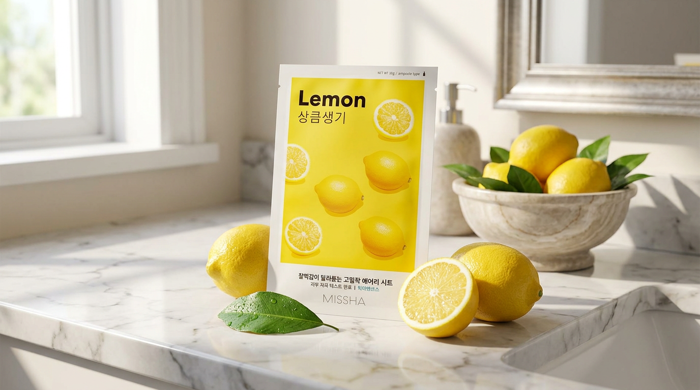 MISSHA - Airy Fit Sheet Mask Lemon - Citronová textilní maska - 19 g