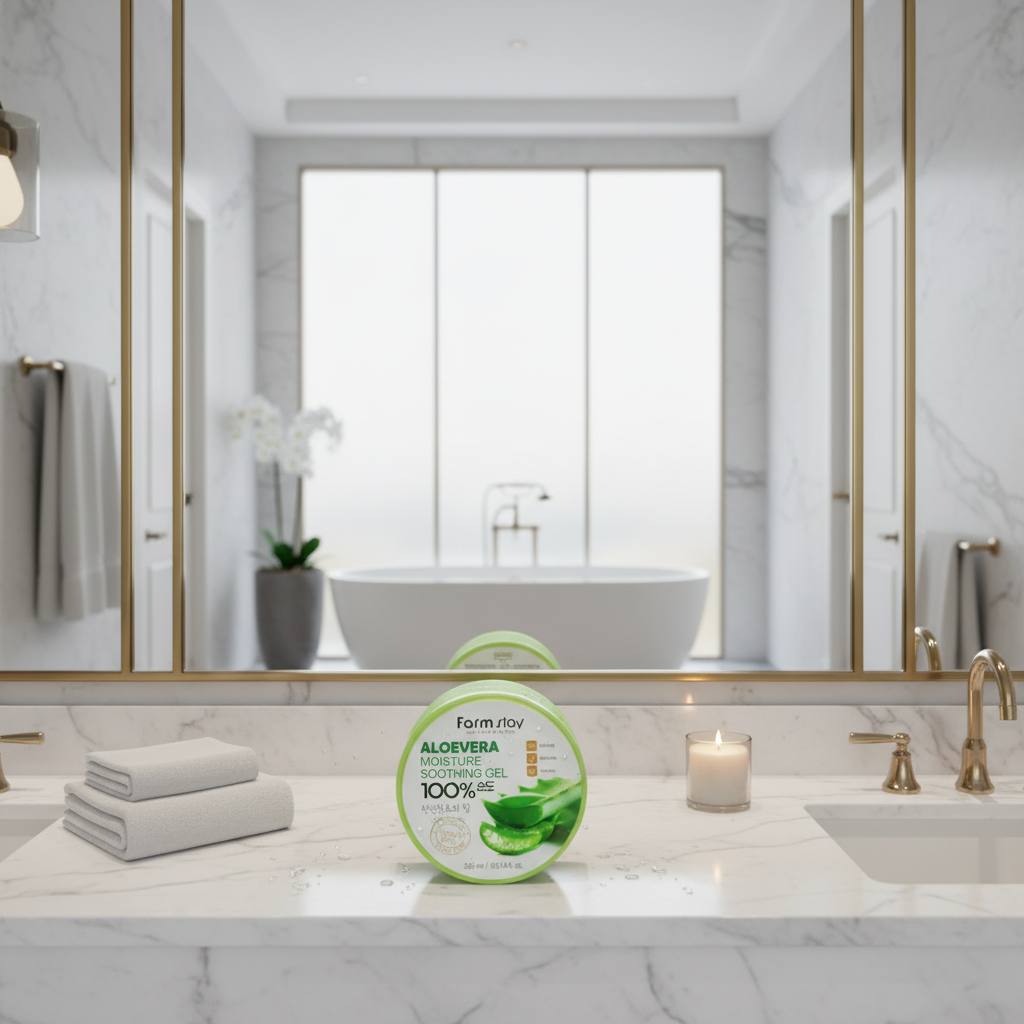 FARM STAY - Aloe Vera Moisture Soothing Gel - Multifunkční gel s extraktem z aloe vera - 300 ml