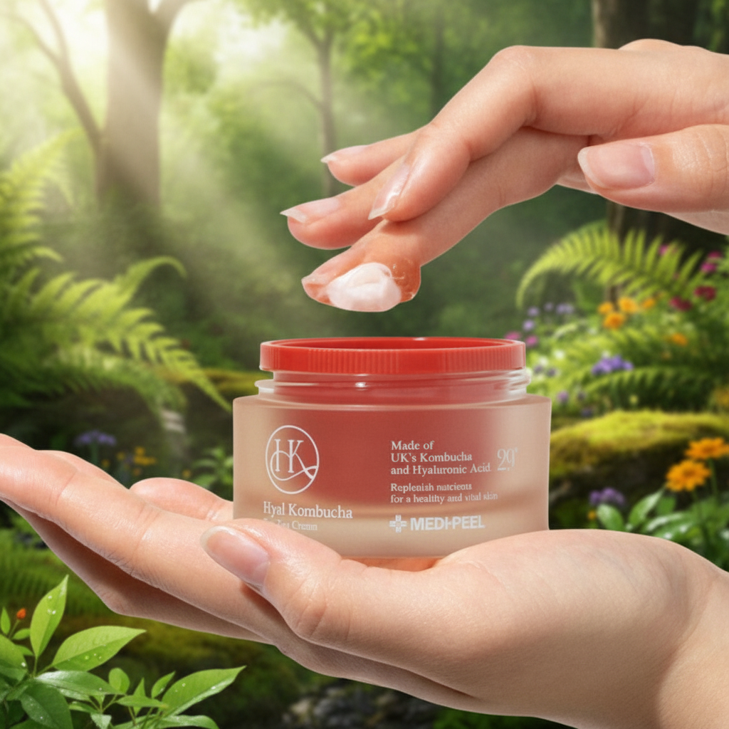 MEDI-PEEL - Hyal Kombucha Tea-Tox Cream - Hydratační krém s kyselinou hyaluronovou a kombuchou - 50ml