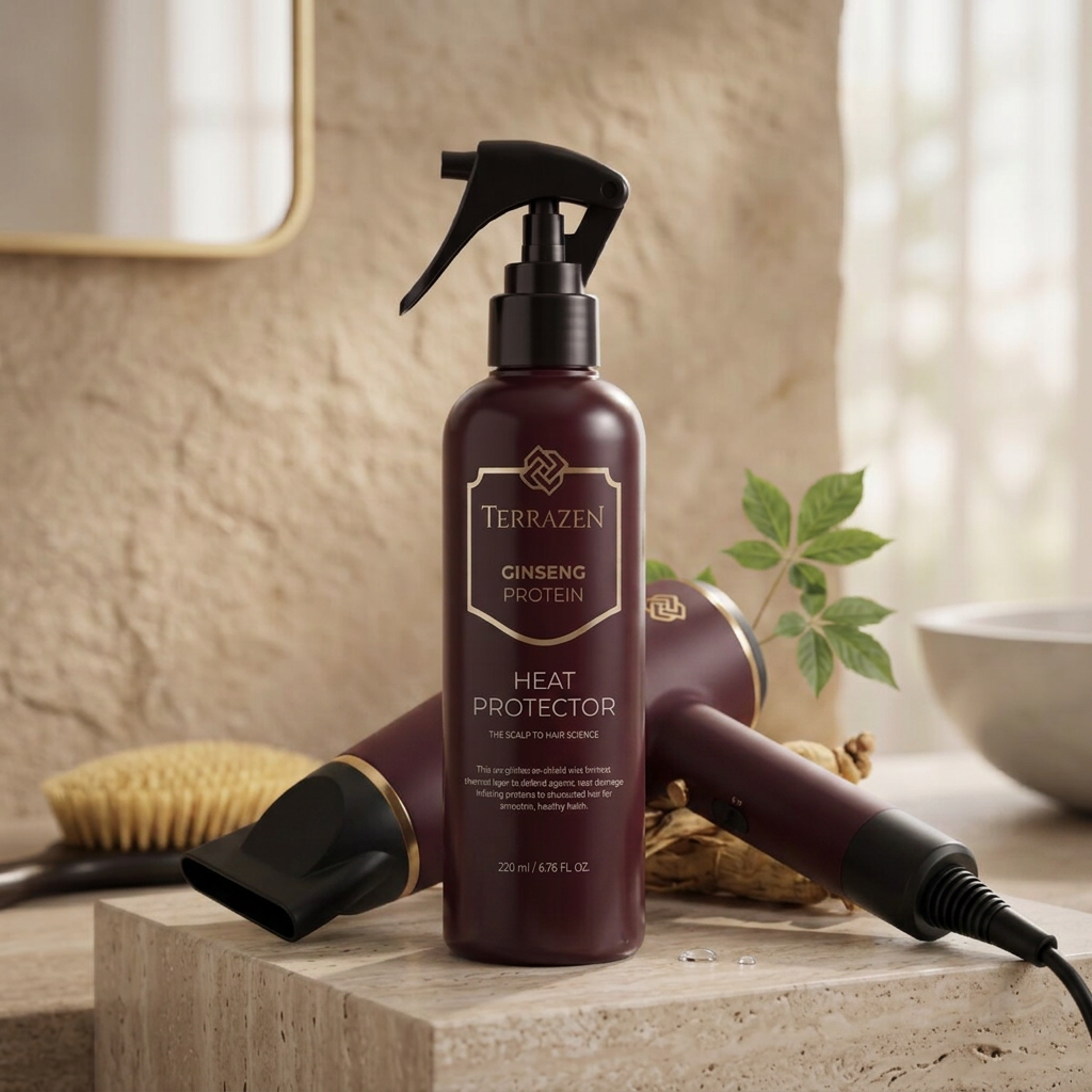 TERRAZEN - Ginseng Protein Heat Protector - Luxusní vlasový termoochranný sprej - 200 ml