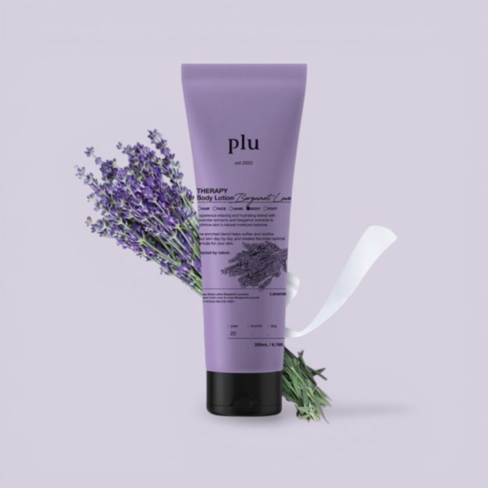 PLU - Aroma Body Lotion Bergamot Lavender - Aromatické tělové mléko s bergamotem a levandulí - 200 ml