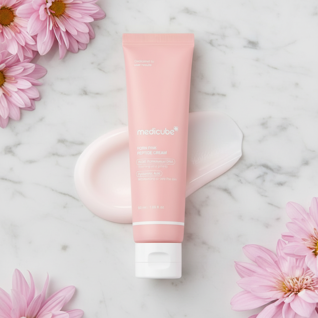 MEDICUBE - PDRN Pink Hyaluronic Moisturizing Cream - Krém pro dokonalou pleť - 50 ml