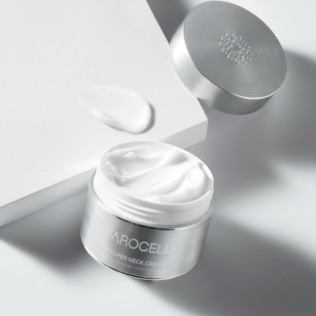 AROCELL - Super Power Neck Cream - Krém s růstovým faktorem pro oblast krku a očního okolí - 80 g
