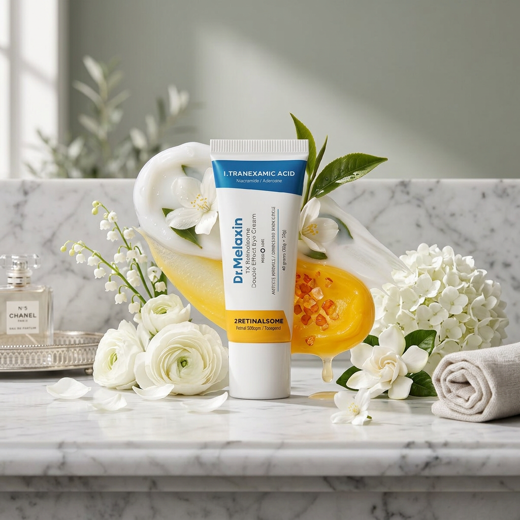 DR. MELAXIN - TX Retinalsome Double Effect Eye Cream - Zpevňující oční krém s tranexamovou kyselinou a lipozomálním retinalem - 40g