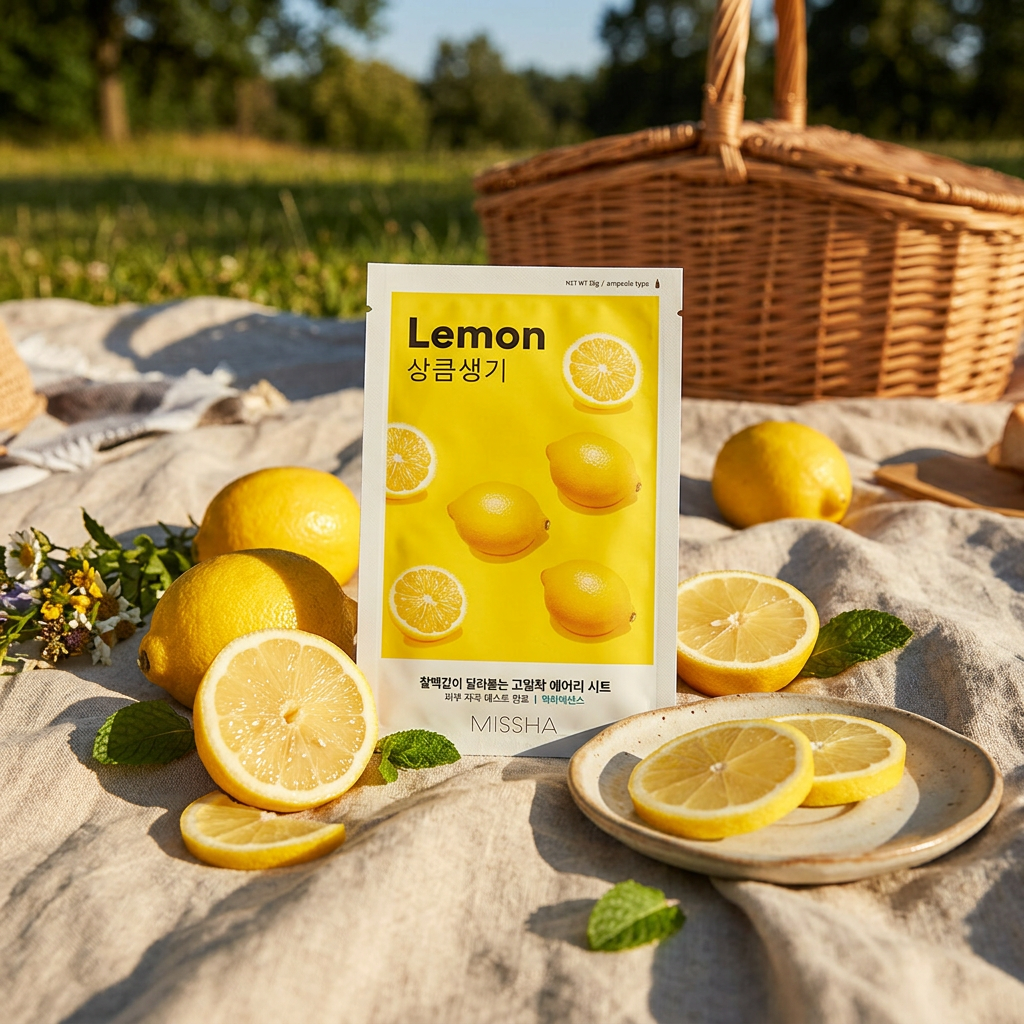 MISSHA - Airy Fit Sheet Mask Lemon - Citronová textilní maska - 19 g