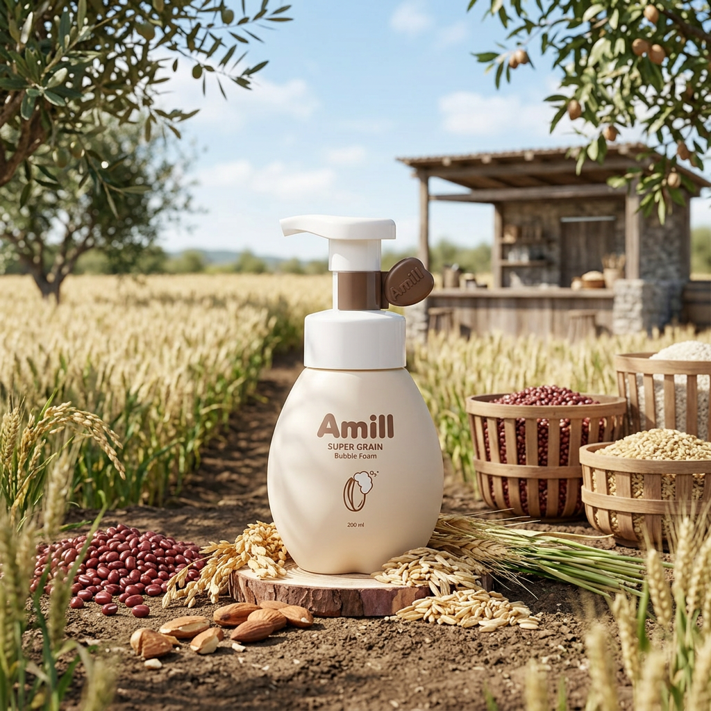 AMILL - Super Grain Bubble Foam - Jemná čisticí pěna s fermentovanými super-zrny - 200 ml