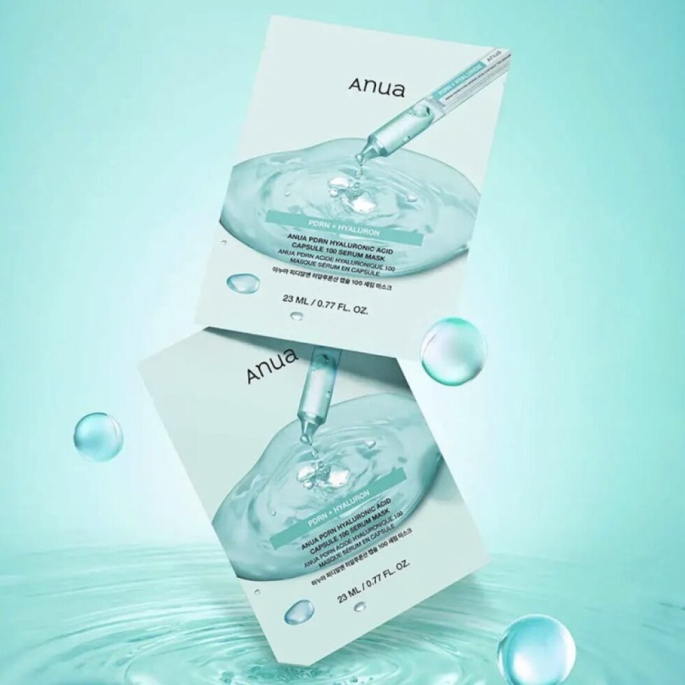 ANUA - PDRN Hyaluronic Acid Capsule 100 Serum Mask Set - Pleťová maska s PDRN a kyselinou hyaluronovou - 23 g