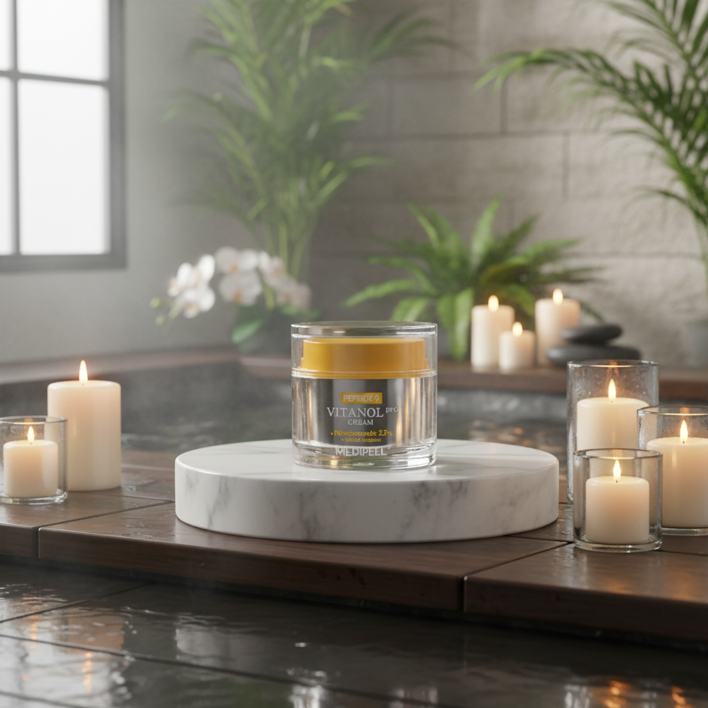 MEDI-PEEL - Peptide9 Vitanol Cream Pro - Rozjasňující protivráskový krém s peptidy a niacinamidem - 50 ml