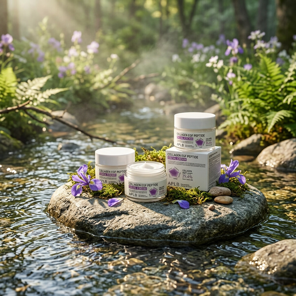 APLB - Collagen EGF Peptide Facial Cream - Zpevňující, hydratační krém s peptidy a kolagenem - 55 ml