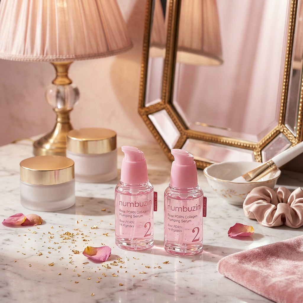 Numbuzin - No. 2 Rose PDRN Collagen Plumping Serum - Vyplňující kolagenové sérum s růží - 30 ml