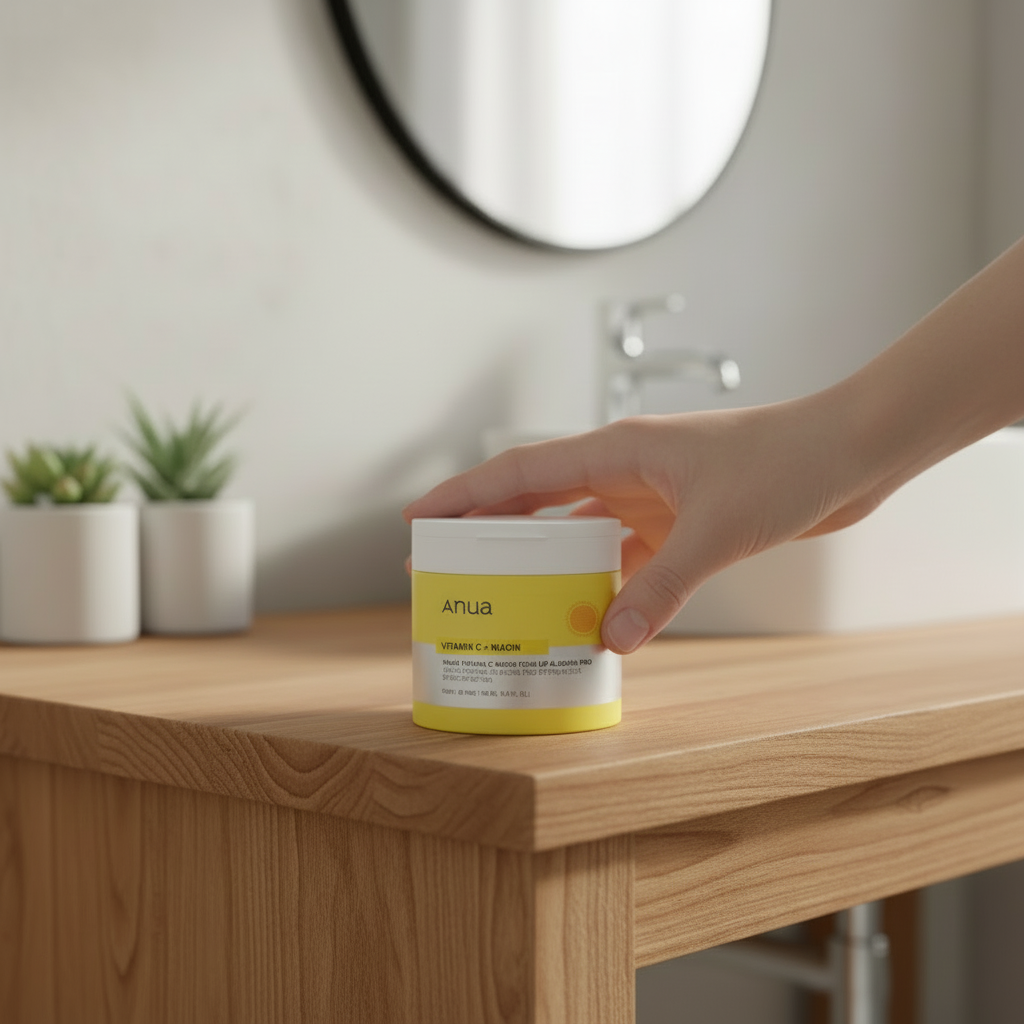 ANUA - Vitamin C Niacin Tone Up Blemish Pad - Rozjasňující tamponky s vitaminem C pro problematickou pleť - 60 ks