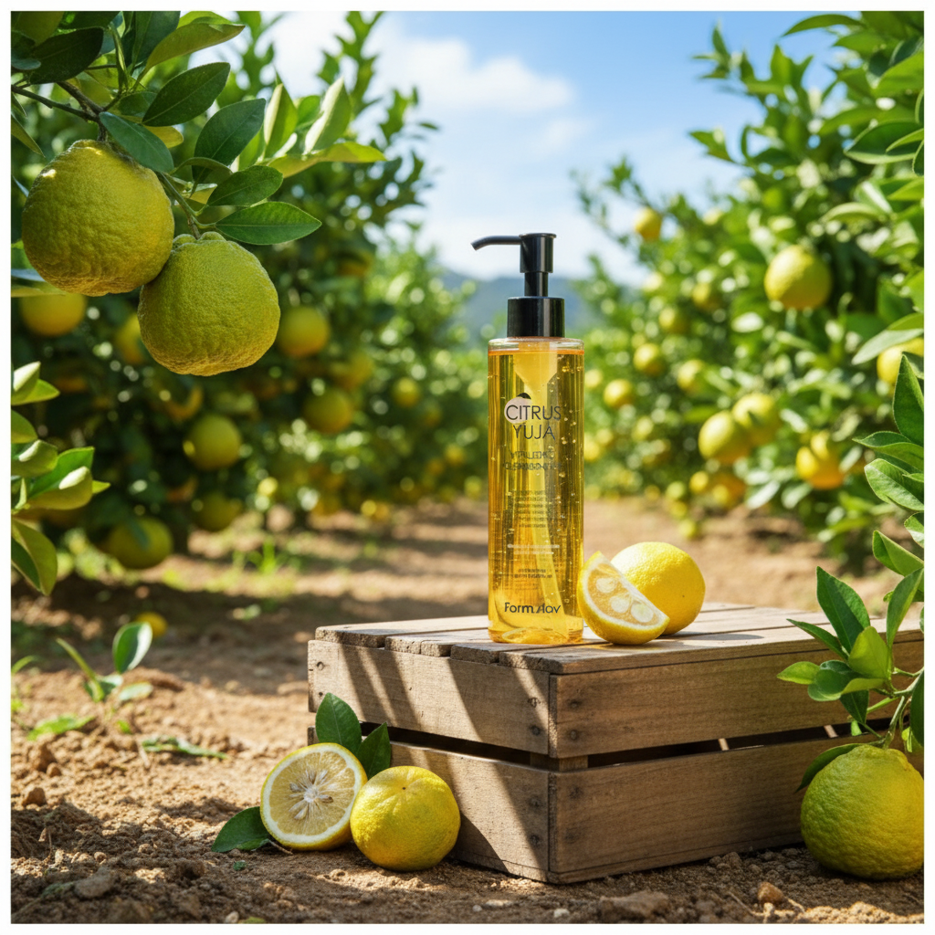 Farm Stay - Citrus Yuja Vitalizing Cleansing Oil - Rozjasňující odličovací olej - 200 ml