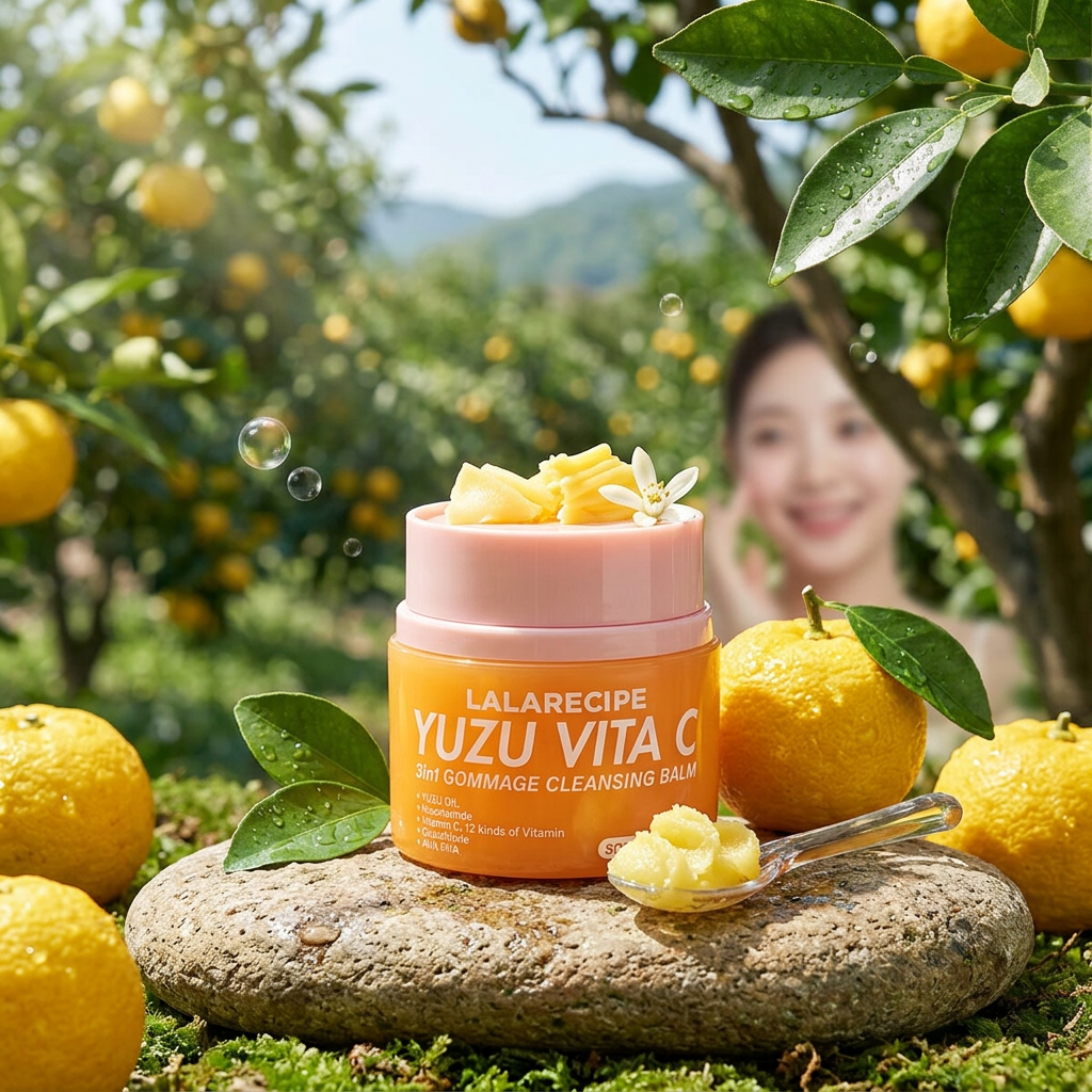 LALARECIPE - Yuzu Vita C 3in1 Gommage Cleansing Balm – Čisticí balzám 3v1 s yuzu a vitamínem C- 50 ml