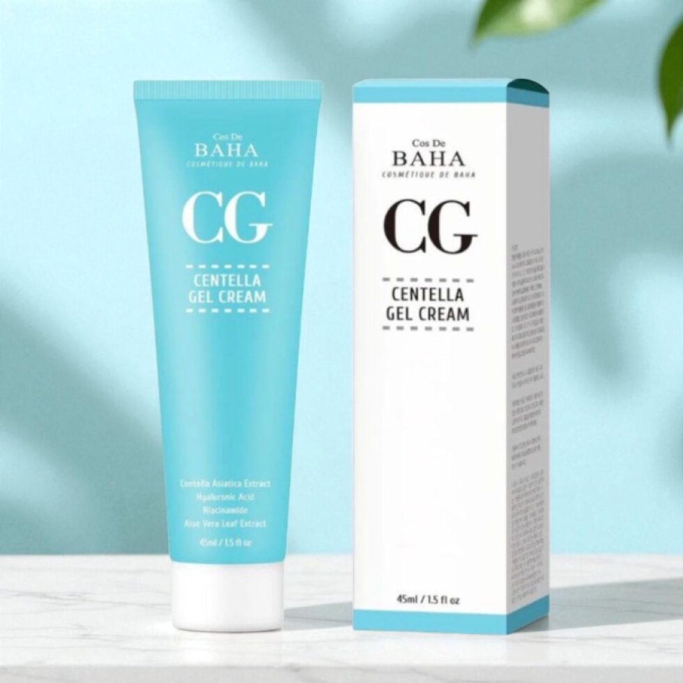 COS DE BAHA - Centella Gel Cream - Gelový krém s pupečníkem asijským - 45 ml