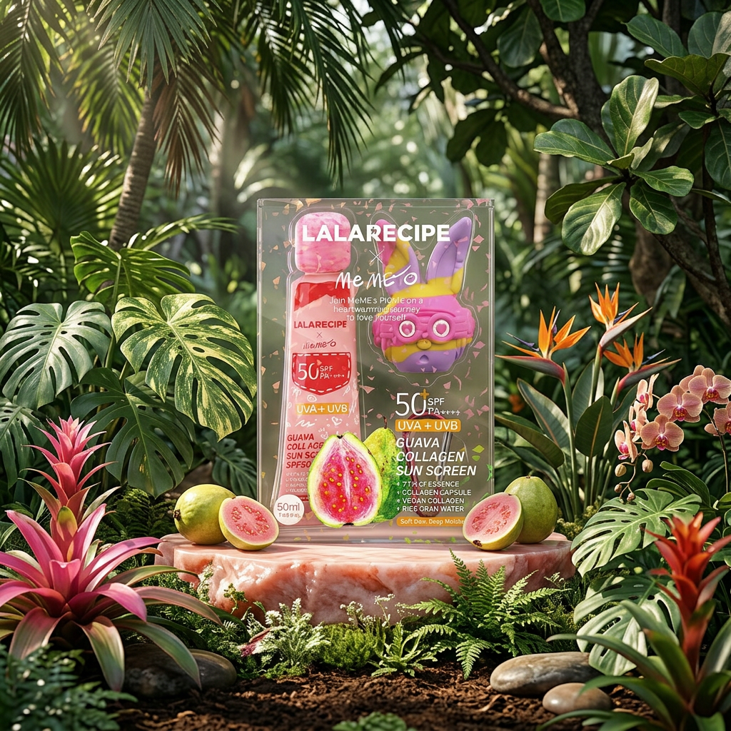 LALARECIPE - Guava Collagen Sunscreen – Kolagenový opalovací krém s guavou - 50 ml