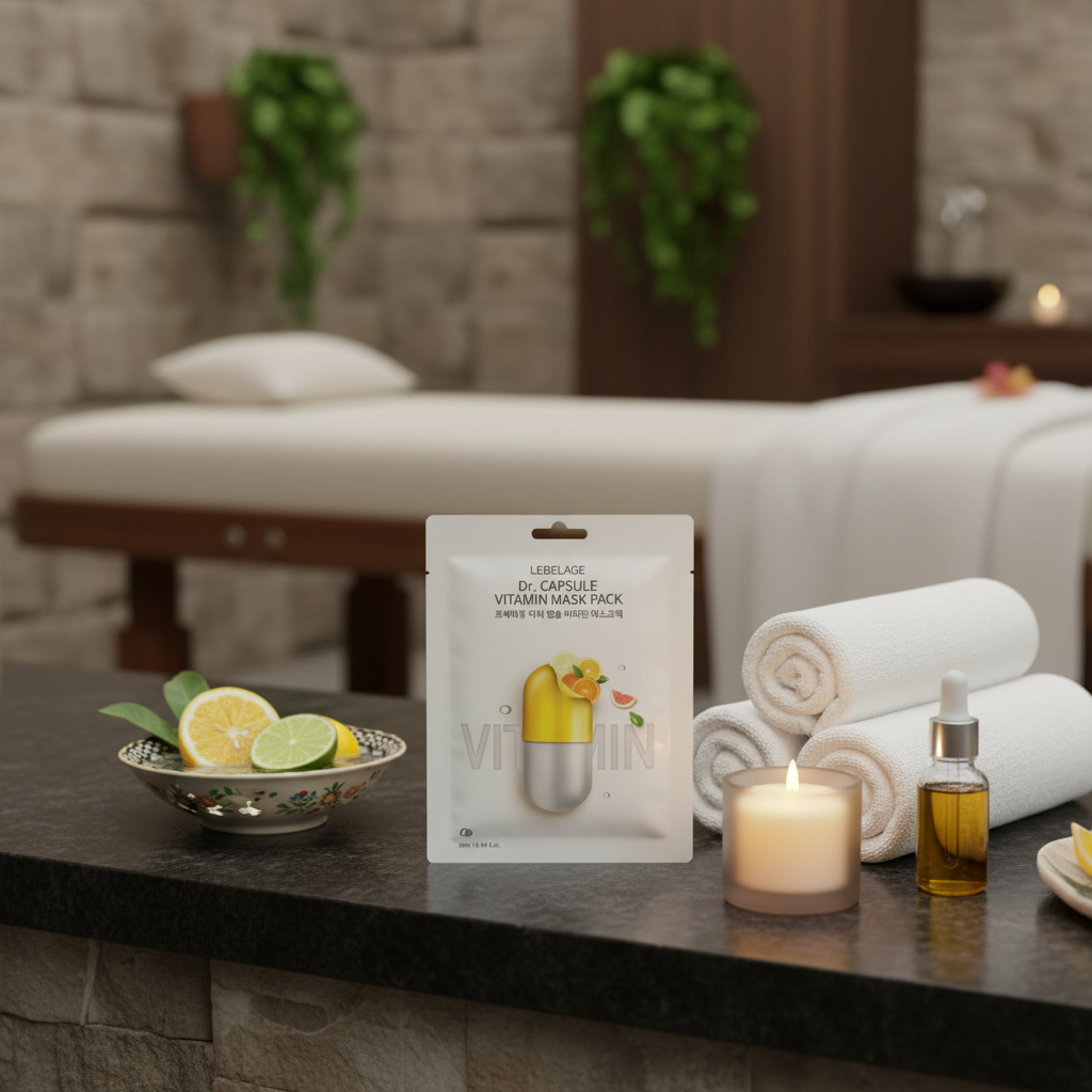 LEBELAGE - Capsule Vitamin Mask Pack - Vitamínová plátýnková maska - 28 ml