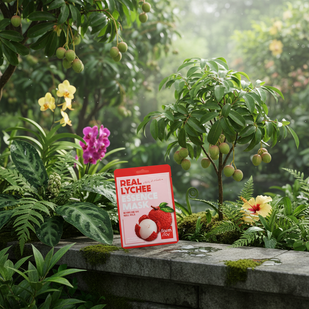 Farm Stay - Real Lychee Essence Mask - Hydratační maska - 1 ks