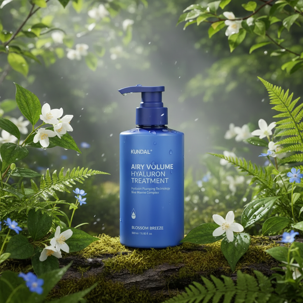 Kundal Airy Volume Hyaluron Treatment - Hydratační objemový kondicionér s vůní BLOSSOM BREEZE - 500 ml