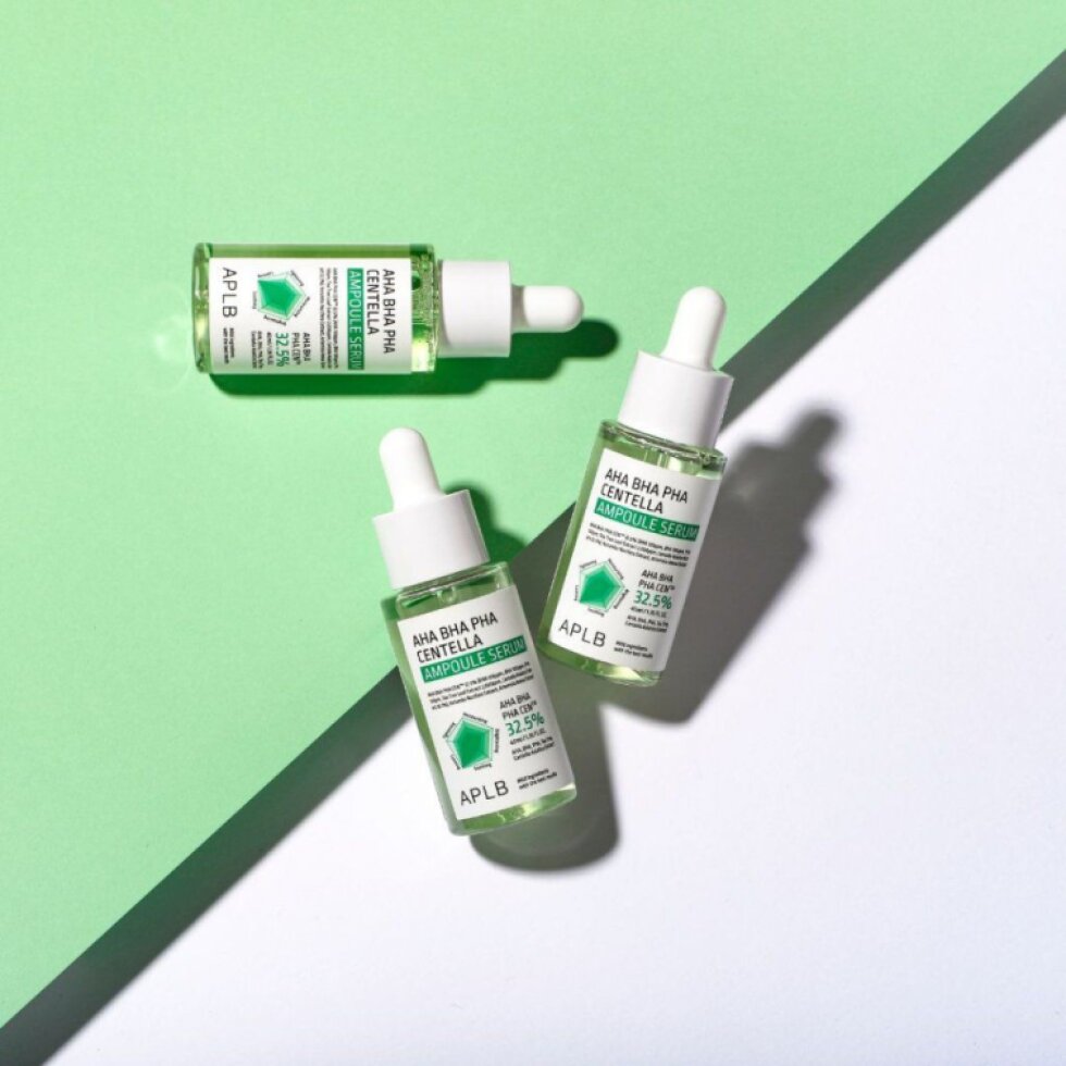 APLB - AHA BHA PHA Centella Ampoule Serum - Exfoliační, zklidňující sérum s centelou a kyselinami - 40 ml