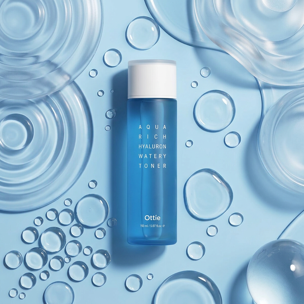 OTTIE - Aqua Rich Hyaluron Watery Toner - Hydratační tonikum s kyselinou hyaluronovou - 150 ml