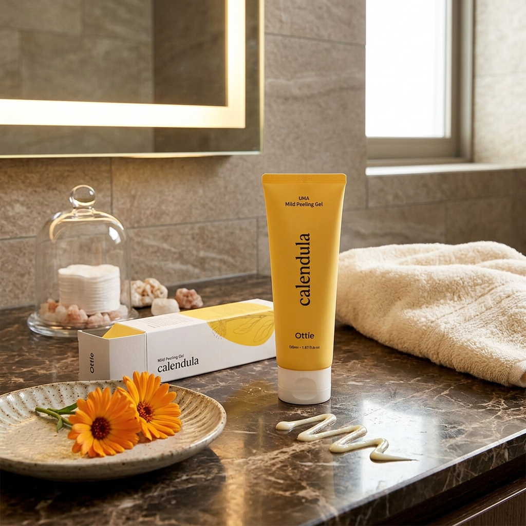OTTIE - Calendula LHA Mild Peeling Gel - Jemný peelingový gel s měsíčkem a LHA - 120 ml