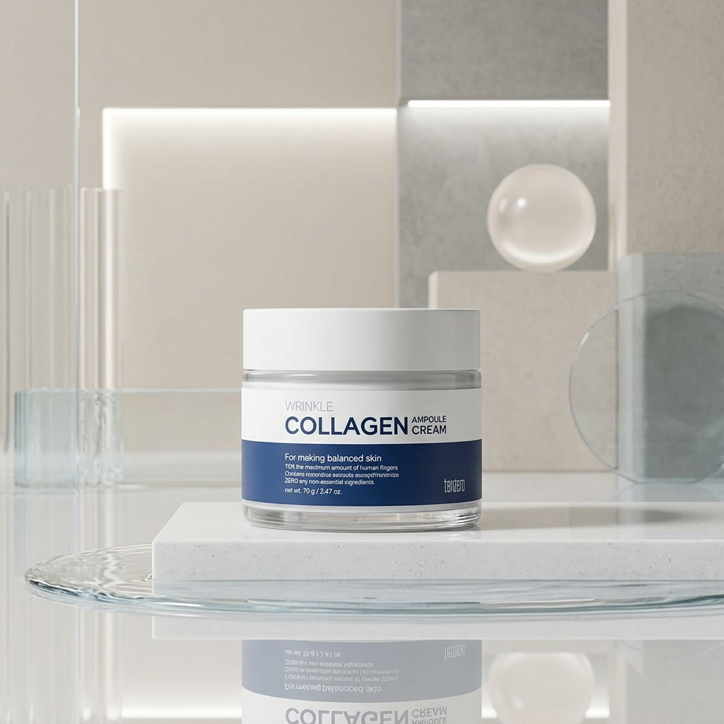 TENZERO - Wrinkle Collagen Ampoule Cream 2X - Ampulkový kolagenový krém proti vráskám se zdvojenou koncentrací kolagenu - 70 g