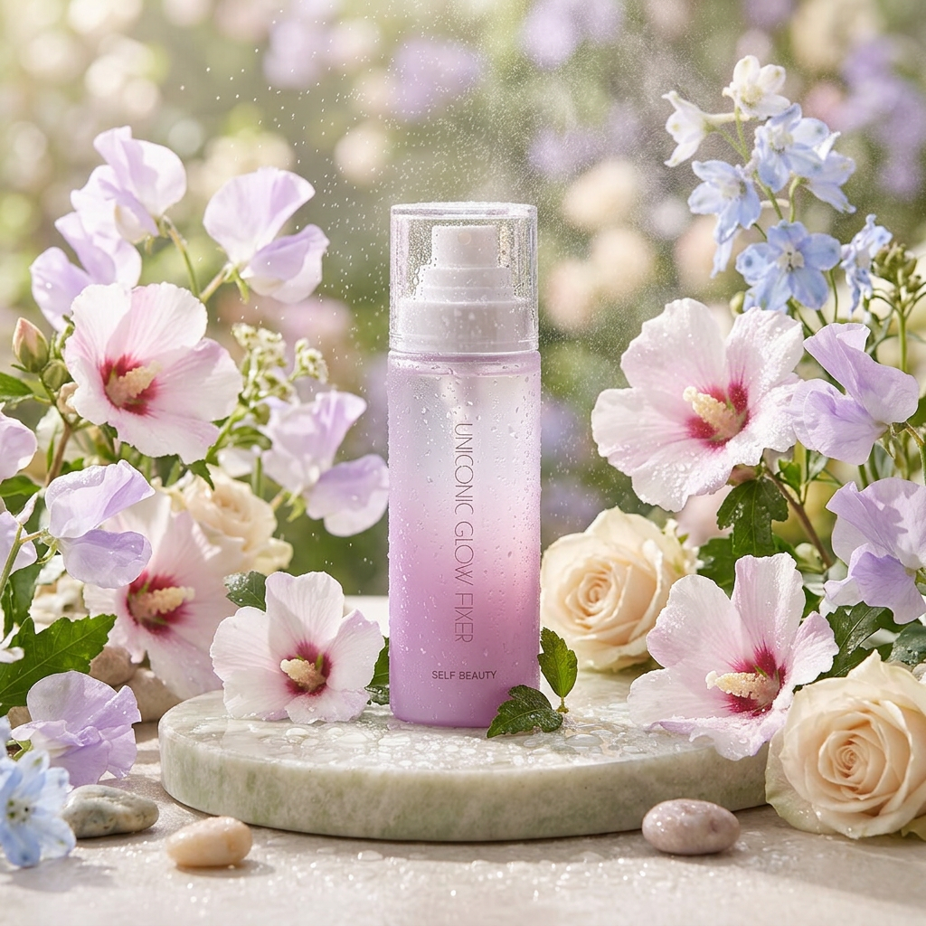 SELF BEAUTY - Uniconic Glow Fixer - Rozjasňující fixační sprej na make-up - 100 ml