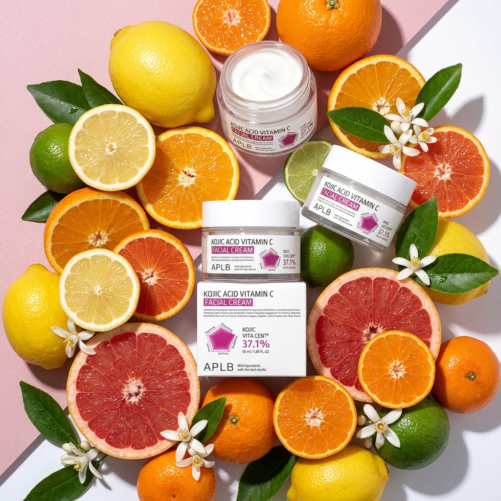 APLB - Kojic Acid Vitamin C Facial Cream - Revitalizační krém s kyselinou kojovou a vitaminem C - 55 ml