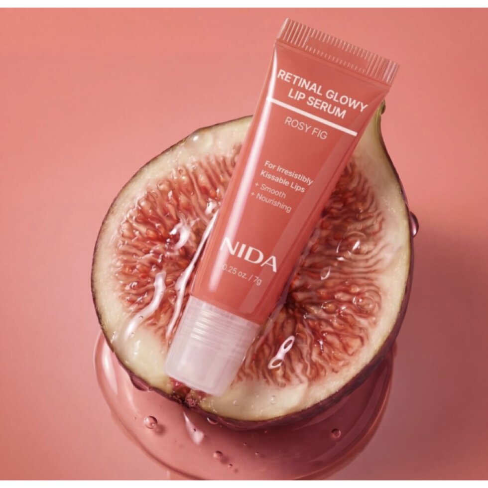 NIDA - Retinal Glowy Lip Serum - Omlazující sérum na rty Rosy Fig - 7g