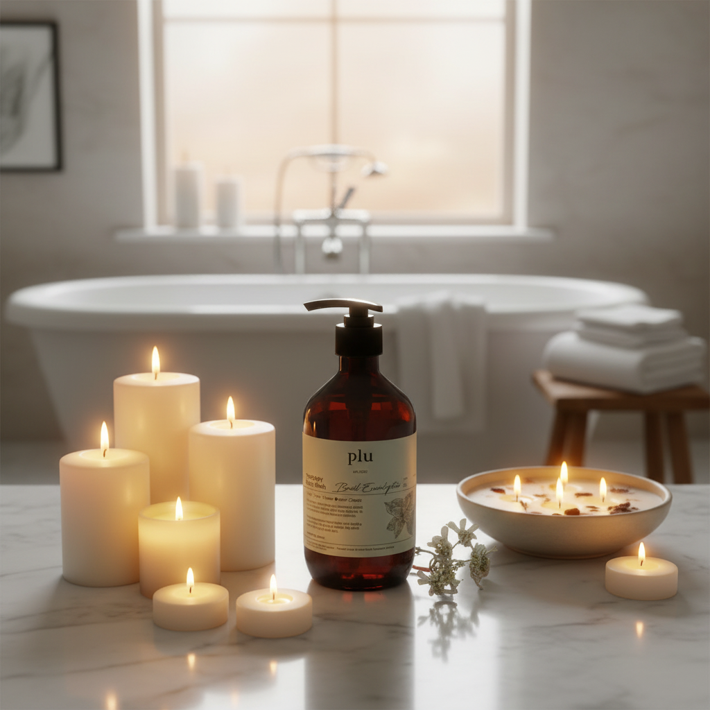 PLU - Aroma Body Wash Basil Eucalyptus - Aromatický sprchový gel s bazalkou a eukalyptem - 500 ml