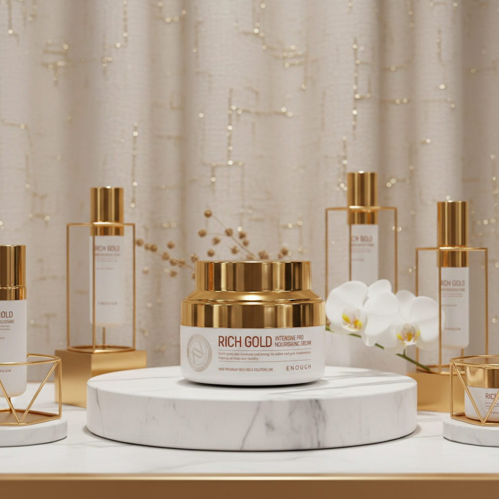 ENOUGH - Rich Gold Intensive Pro Nourishing Cream - Intenzivně vyživující krém s propolisem a 24K zlatem - 50 ml