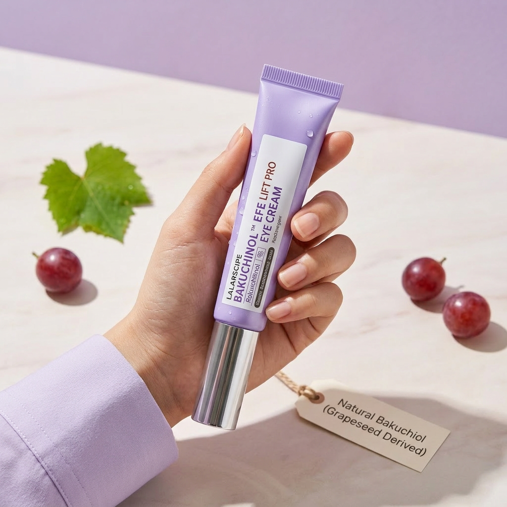 LALARECIPE - Bakuchinol Eye Cream EMS Lift Pro – Oční krém s bakuchinolem a EMS liftingovým aplikátorem - 15 ml
